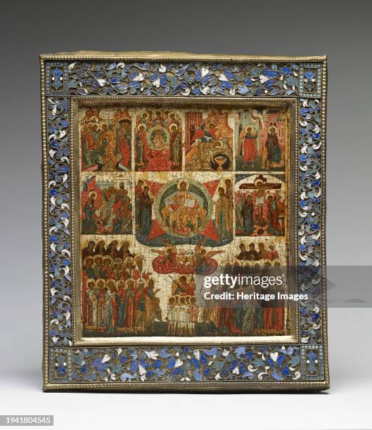 Seven Days of the Week, 16th century. This icon represents the seven sacred events associated with the days of the week: the Resurrection ; the...