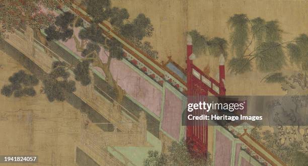 Spring Morning in the Han Palace, 2nd half 17th century. This is a copy of a famous handscroll by the Ming-dynasty artist Qiu Ying [Ch'iu Ying]. It...