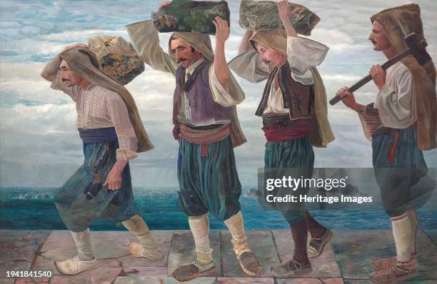 The stone bearers of Ragusa, 1898. Creator: Karl Mediz.