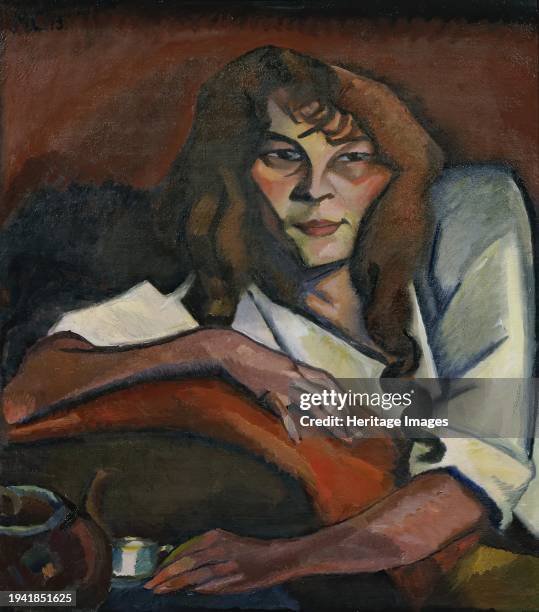 Portrait of a girl, 1913. Creator: Carl Moritz Cammerloher.