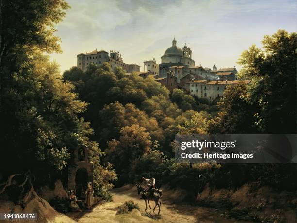 View of Ariccia, 1842. Creator: Johann Heinrich Schilbach.