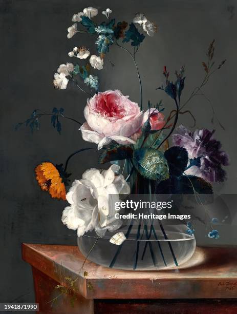 Flower still life, 1786. Creator: Johann Baptist Drechsler.