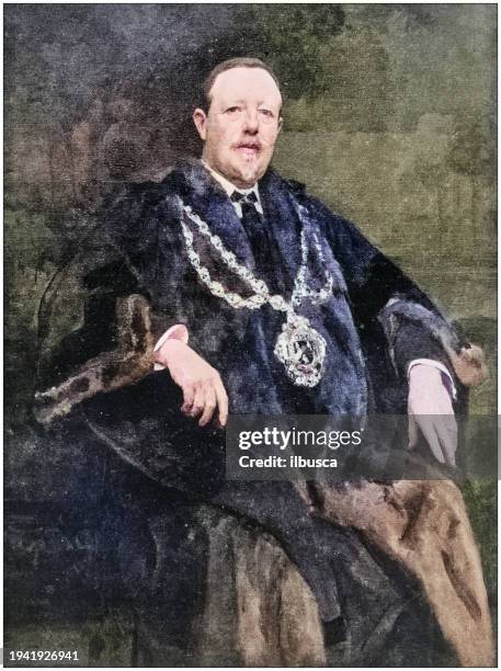 antique photo of paintings: mayor - mayor stock illustrations