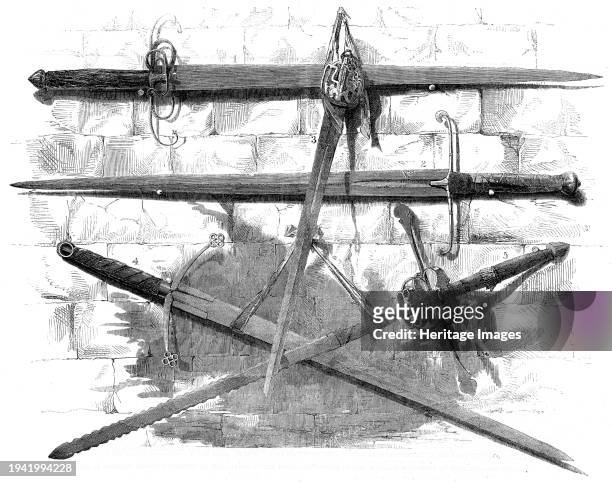 Swords of Scottish Heroes exhibited at the laying of the foundation-stone of the Wallace Monument at Stirling, 1861. '1. ...the sword of Sir William...