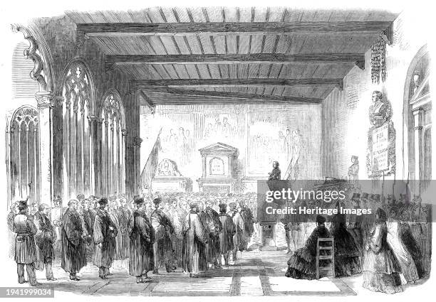 Inauguration of Cavour's Monument in the Campo Santo at Pisa, 1861. 'Pisa possesses in her celebrated Campo Santo the most storied, the most...