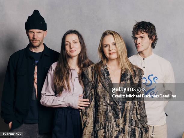 Steffen Haars, Gaite Jansen, Alicia Silverstone and Walt Klink are photographed for Deadline at the Deadline Studio during the 2024 Sundance Film...