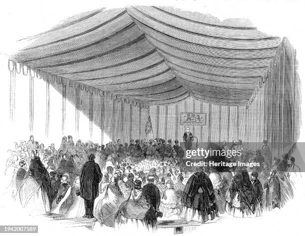 The Installation of Lord Palmerston as Lord Warden of the Cinque Ports: the ceremony at the Grand Court of Shepway, Dover, 1861. 'The ceremony [of...