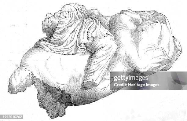 Remains of an Amazon, 1861. '...fragment of an equestrian figure, supposed by Mr. Newton to be that of an Amazon. The rider is draped in a short...