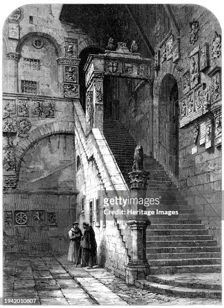 The Old Bargello, Florence, 1861. '...the grand old castle...was not always a Bargello. It was the work of Arnolfo, the celebrated architect...and...