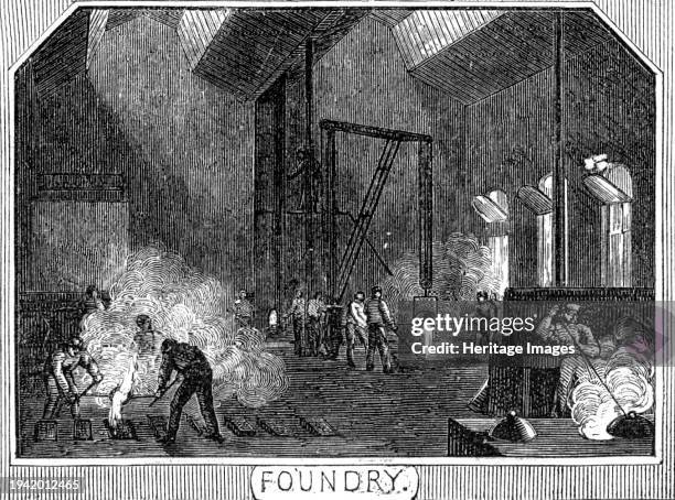 Royal Small Arms Factory, Enfield: Foundry, 1861. The RSAF was a UK government-owned rifle factory produced British military rifles, muskets and...