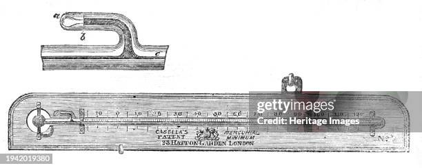 Casella's Patent Mercurial Minimum Thermometer, 1861. '...a new species of thermometer lately invented by Mr. L. Casella, Hatton-garden...This...