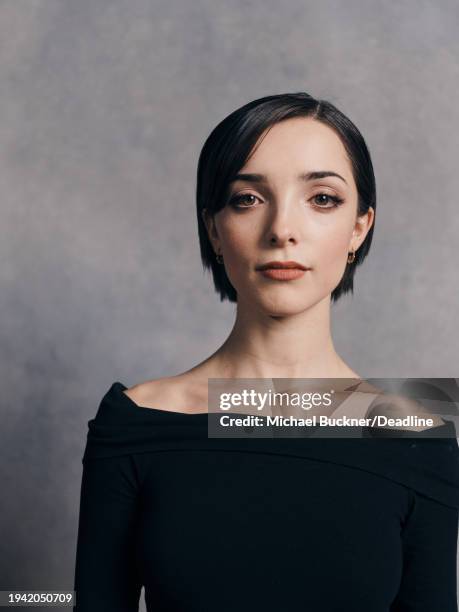 Jessica Reynolds is photographed for Deadline at the Deadline Studio during the 2024 Sundance Film Festival on January 20, 2024 in Park City, Utah.