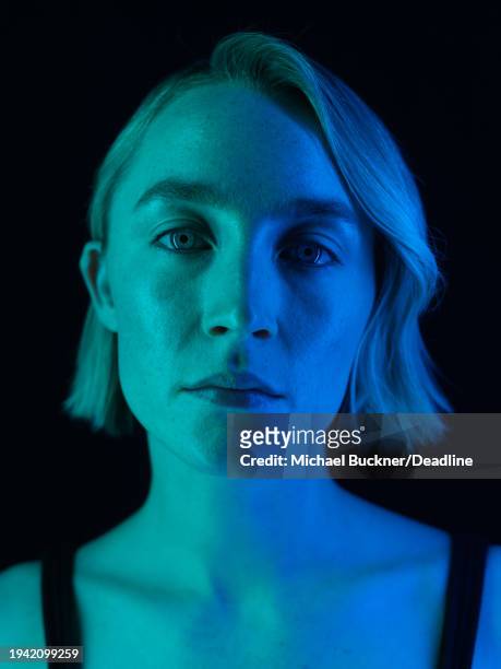 Saoirse Ronan is photographed for Deadline at the Deadline Studio during the 2024 Sundance Film Festival on January 20, 2024 in Park City, Utah.