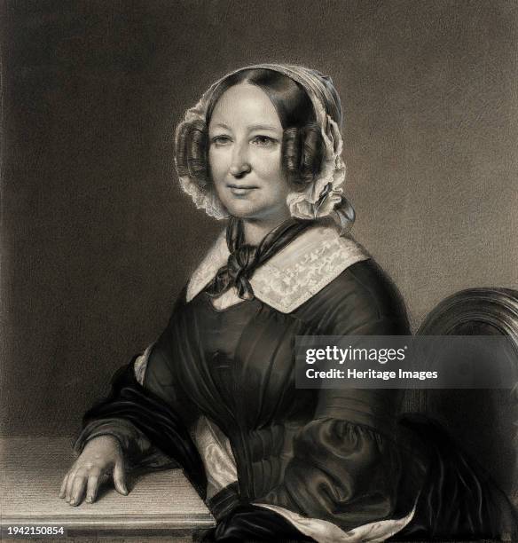 Portrait of Frau Geheimräthin Karsten, 1846. Creator: Paul Burde.