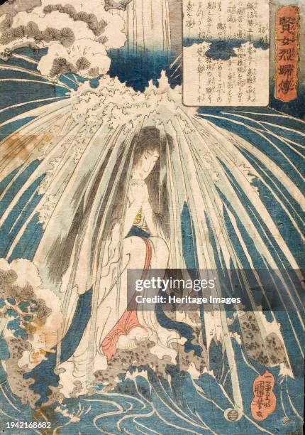 Hatsuhana, between circa 1841 and circa 1842. From Wise and Virtuous Women. Creator: Utagawa Kuniyoshi.