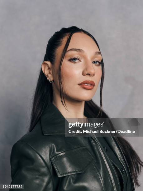 Maddie Ziegler is photographed for Deadline at the Deadline Studio during the 2024 Sundance Film Festival on January 20, 2024 in Park City, Utah.