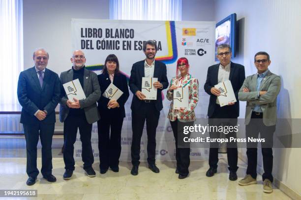 The Minister of Culture, Ernest Urtasun, presents the 'Libro Blanco del Comic en España', at the Ministry of Culture, on 18 January, 2024 in Madrid,...