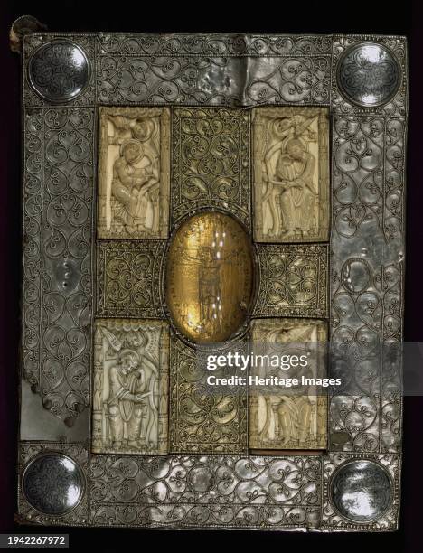 The Mondsee Gospels and Treasure Binding with the Evangelists and Crucifixion, 11th-12th century with later additions and alterations. This Gospel...
