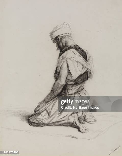 Arab Kneeling in Prayer, circa 1875. Charles Bargue produced relatively few paintings and is best known for his prints and drawing manuals. In his...