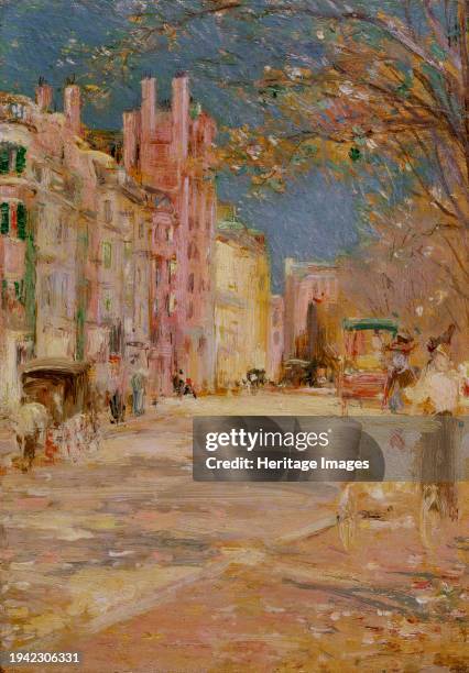 Boston Street Scene , 1898-99. Creator: Edward Mitchell Bannister.