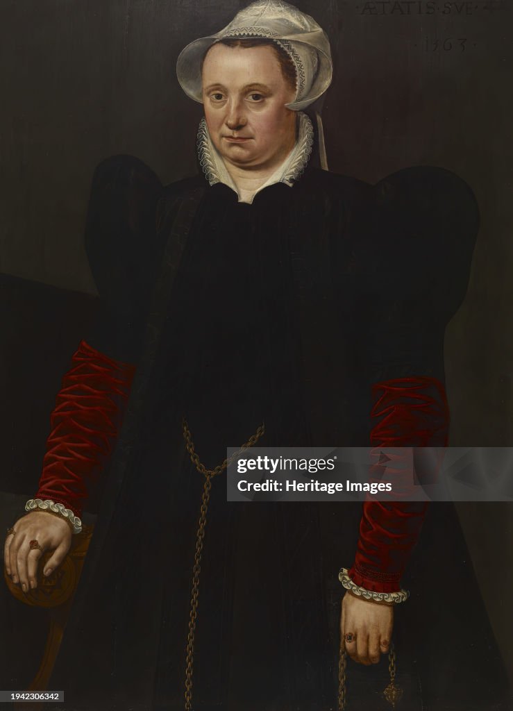 Portrait Of A Woman With A Pomander