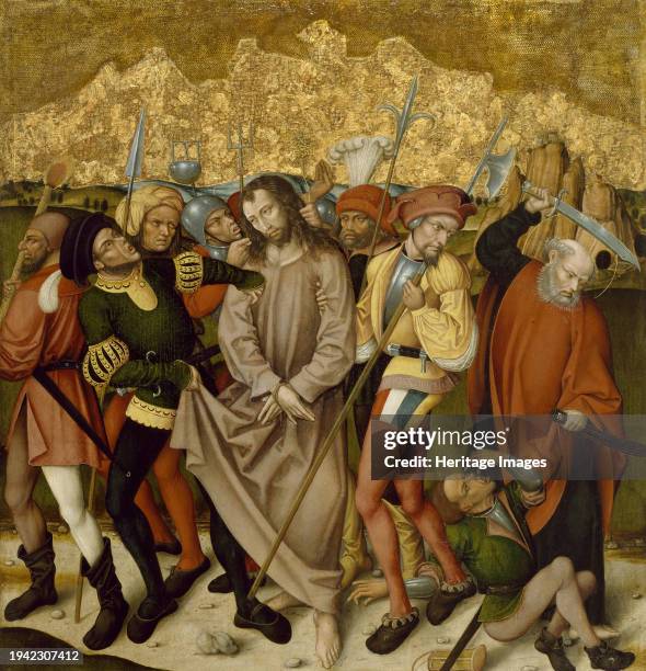 Altarpiece with the Passion of Christ: Arrest of Christ, circa 1480-1495. The Passion of Christ was a popular theme for 15th-century altarpieces in...