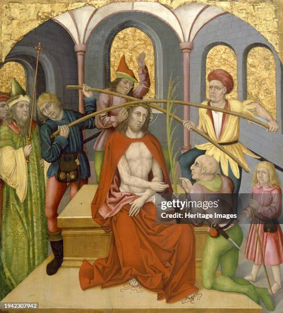 Altarpiece with the Passion of Christ: Christ Mocked, circa 1480-1495. The Passion of Christ was a popular theme for 15th-century altarpieces in...