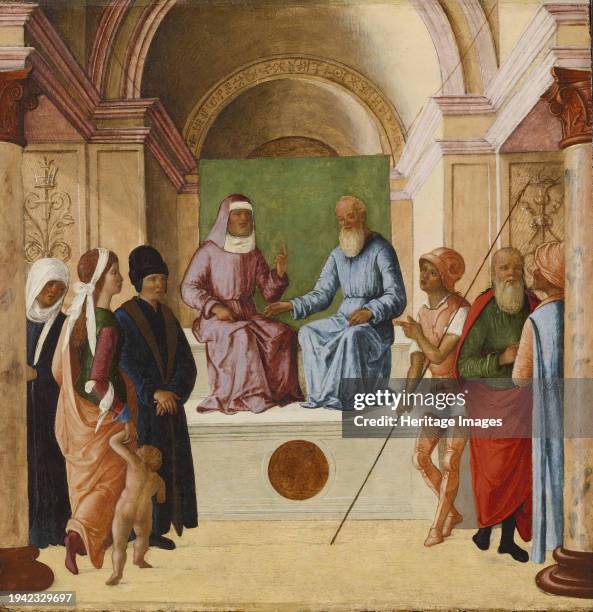 The Elders as Judges, circa 1488-90. This panel is from a series illustrating critical events in the life of the biblical figure Susanna. As told in...