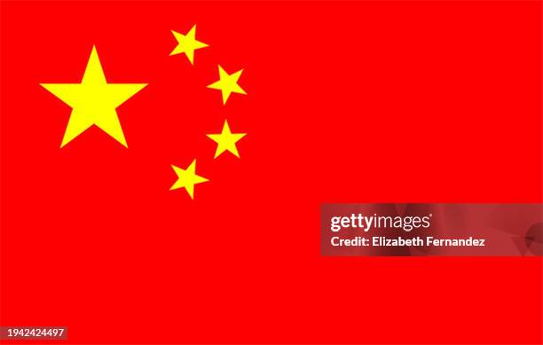 chinese flag - bandiera della cina foto e immagini stock