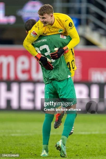 January 2024, North Rhine-Westphalia, Paderborn: Soccer: Bundesliga 2, SC Paderborn 07 - SpVgg Greuther Fürth, Matchday 18, Home Deluxe Arena:...