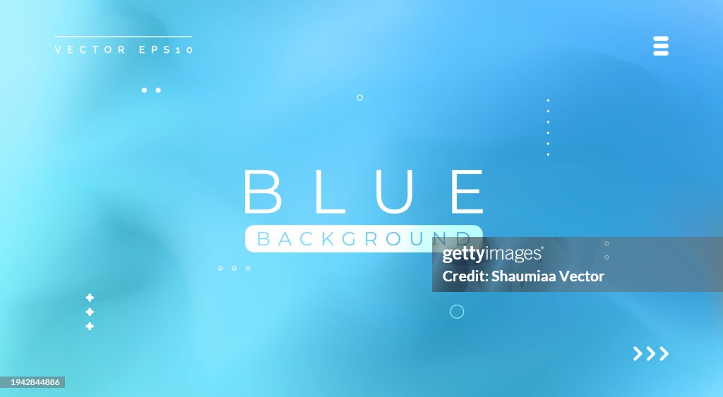 Abstrakter verschwommener blauer Farbverlaufshintergrund, Design für Landingpage-Vorlage