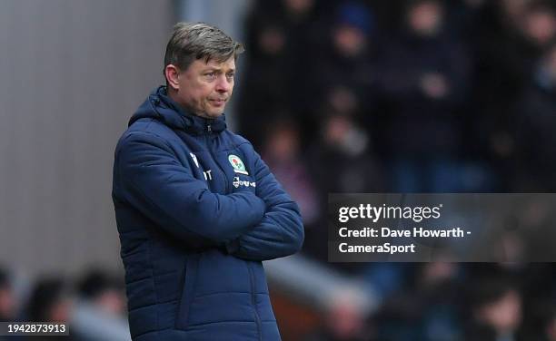 Blackburn Rovers' Manager Jon Dahl Tomasson during the Sky Bet Championship match between Blackburn Rovers and Huddersfield Town at Ewood Park on...