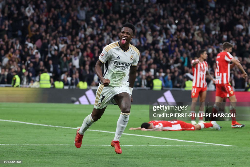 TOPSHOT-FBL-ESP-LIGA-REAL MADRID-ALMERIA