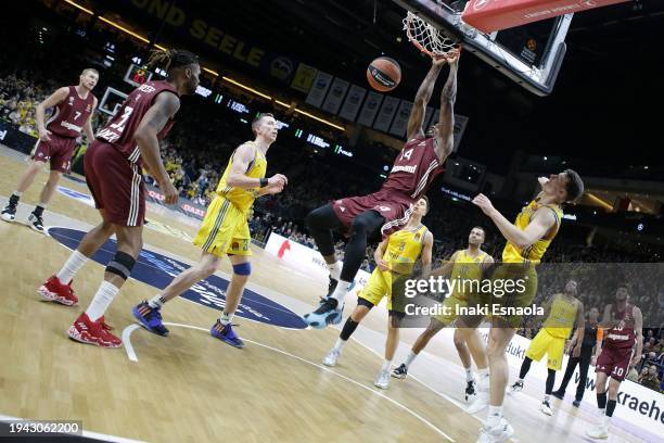 Serge Ibaka from FC Bayern Munich in action during the Turkish Airlines EuroLeague Regular Season Round 22 match between Alba Berlin and FC Bayern...