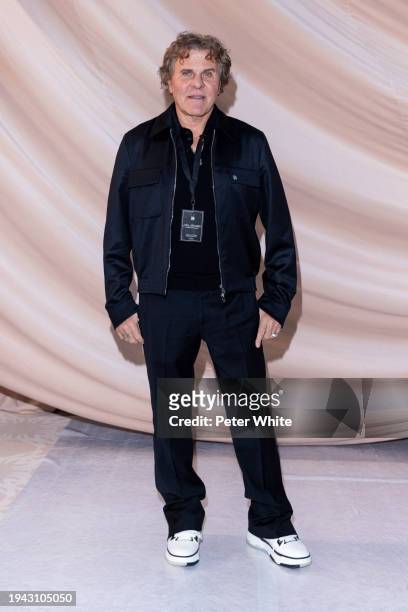 Renzo Rosso attends the Amiri Menswear Fall/Winter 2024-2025 show as part of Paris Fashion Week on January 18, 2024 in Paris, France.