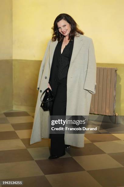 Fran Drescher attends the AMI - Alexandre Mattiussi Menswear Fall/Winter 2024-2025 show as part of Paris Fashion Week on January 18, 2024 in Paris,...