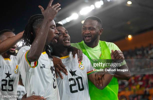 Mohamed Kudus of Ghana during the TotalEnergies CAF Africa Cup of Nations group stage match between Egypt and Ghana at Stade Felix Houphouet Boigny...