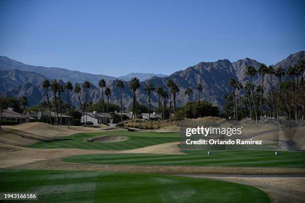 General view of the 17th fairway during the first round of The American Express at Nicklaus Tournament Course on January 18, 2024 in La Quinta,...