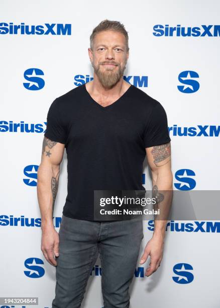 Adam Copeland visits the SiriusXM Studios on January 17, 2024 in New York City.