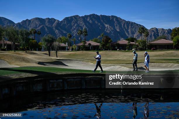 Rico Hoey of the Puerto Rico walks the eighth fairway during the first round of The American Express at Nicklaus Tournament Course on January 18,...