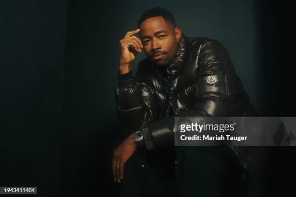 Jay Ellis is photographed for Los Angeles Times on January 20, 2024 at the LA Times Studio at Sundance Film Festival presented by Chase Sapphire in...