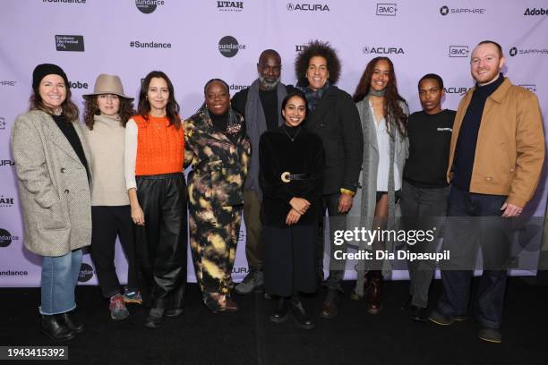 LaTonya Borsay, Tunde Adebimpe, Ayesha Nadarajah and Malia Ann Obama attend the "The Heart" Premiere at the Short Film Program 1 during the 2024...