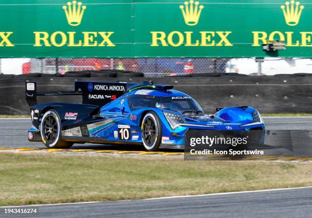 Wayne Taylor Racing with Andretti driver Ricky Taylor Filipe Albuquerque Brendon Hartley Sweden Marcus Ericsson GTP Acura ARX-06 during the Roar...