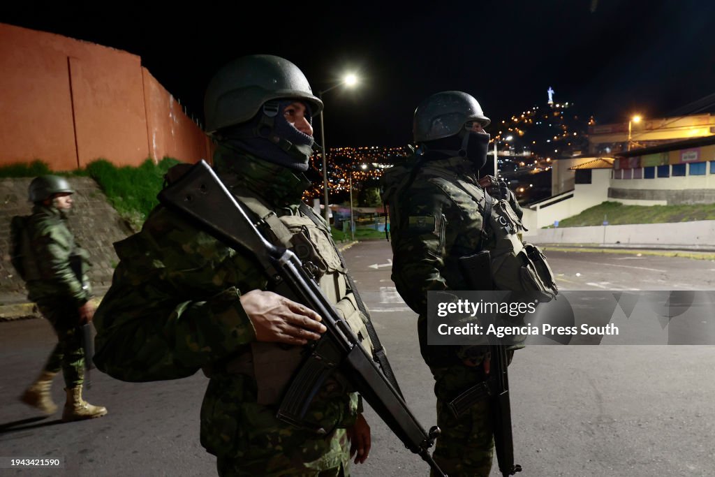Military Patrol To Control Weapons And Illicit Substances