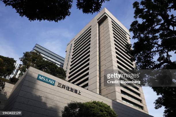 The Mitsui Sumitomo Insurance Co. Head office in Tokyo, Japan, on Friday, Jan. 19, 2024. Insurance claims from the powerful earthquake that struck...