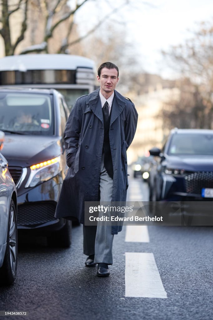 Street Style - Paris Fashion Week - Menswear Fall/Winter 2024/2025 - Day Three