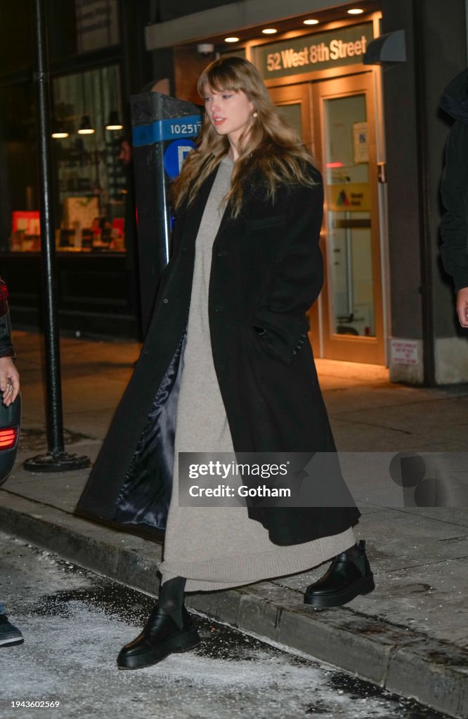 Celebrity Sightings In New York City - January 18, 2024