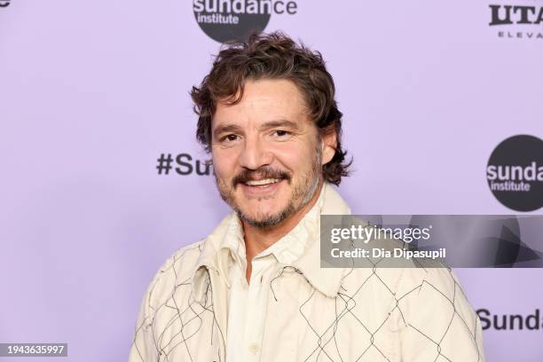 Pedro Pascal attends the "Freaky Tales" Premiere during the 2024 Sundance Film Festival at Eccles Center Theatre on January 18, 2024 in Park City,...