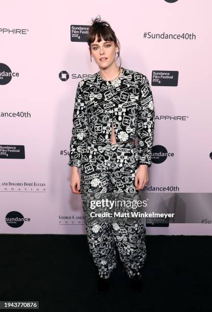 Kristen Stewart attends the 2024 Sundance Film Festival Opening Night Gala: Celebrating 40 Years at DeJoria Center on January 18, 2024 in Park City,...