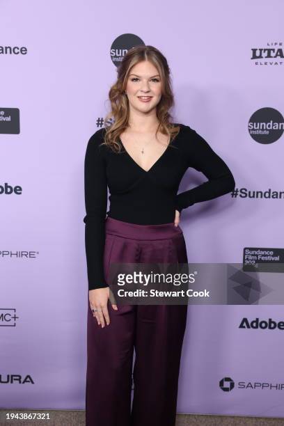 Faith Glasgow attends the world premiere of Apple Original Films' "Girls State" at Sundance Film Festival 2024 at Eccles Center Theatre on January...